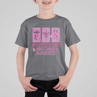 Hope Faith Cure Breast Cancer Awareness T Shirt For Kid Pink Ribbon Survivor Support Gift