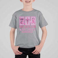 Hope Faith Cure Breast Cancer Awareness T Shirt For Kid Pink Ribbon Survivor Support Gift