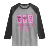 Hope Faith Cure Breast Cancer Awareness Raglan Shirt Pink Ribbon Survivor Support Gift