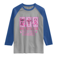 Hope Faith Cure Breast Cancer Awareness Raglan Shirt Pink Ribbon Survivor Support Gift