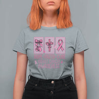 Hope Faith Cure Breast Cancer Awareness T Shirt For Women Pink Ribbon Survivor Support Gift