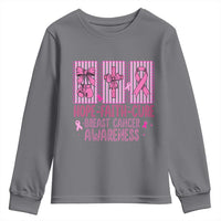 Hope Faith Cure Breast Cancer Awareness Youth Sweatshirt Pink Ribbon Survivor Support Gift