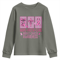 Hope Faith Cure Breast Cancer Awareness Youth Sweatshirt Pink Ribbon Survivor Support Gift