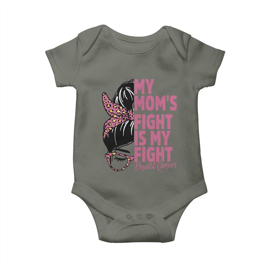 Breast Cancer Support Baby Onesie My Moms Fight My Fight