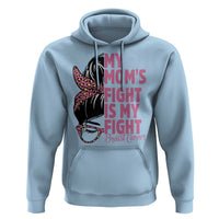 Breast Cancer Support Hoodie My Moms Fight My Fight