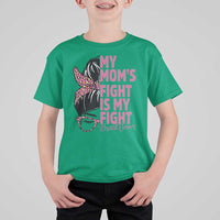 Breast Cancer Support T Shirt For Kid My Moms Fight My Fight