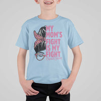 Breast Cancer Support T Shirt For Kid My Moms Fight My Fight