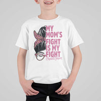 Breast Cancer Support T Shirt For Kid My Moms Fight My Fight
