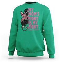 Breast Cancer Support Sweatshirt My Moms Fight My Fight