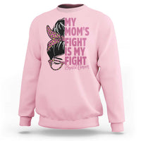 Breast Cancer Support Sweatshirt My Moms Fight My Fight