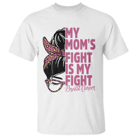 Breast Cancer Support T Shirt My Moms Fight My Fight