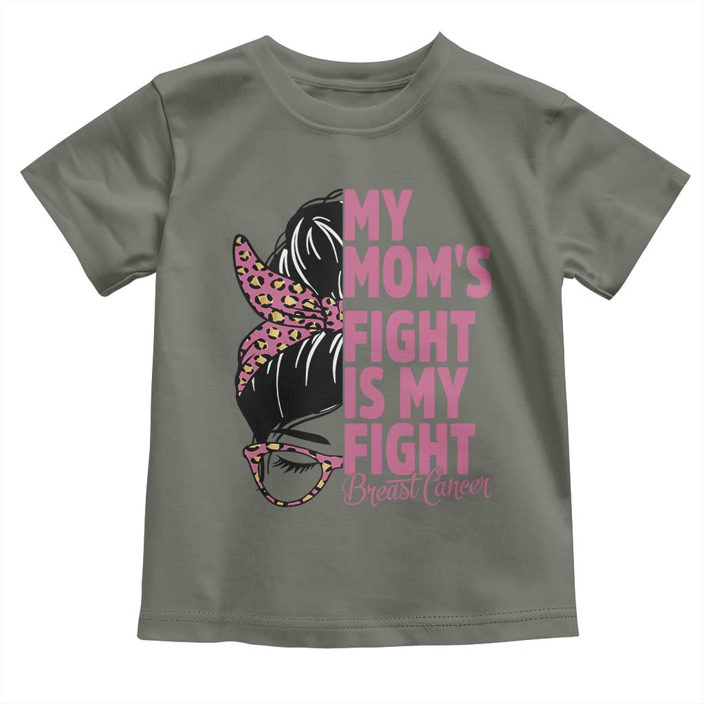 Breast Cancer Support Toddler T Shirt My Moms Fight My Fight