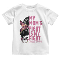 Breast Cancer Support Toddler T Shirt My Moms Fight My Fight