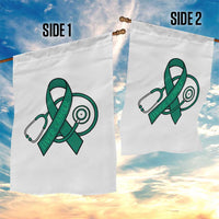 Liver Cancer Strong Nurse Warrior Garden Flag Stethoscope Healthcare Support Gift