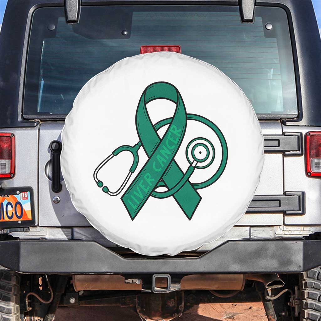 Liver Cancer Strong Nurse Warrior Spare Tire Cover Stethoscope Healthcare Support Gift