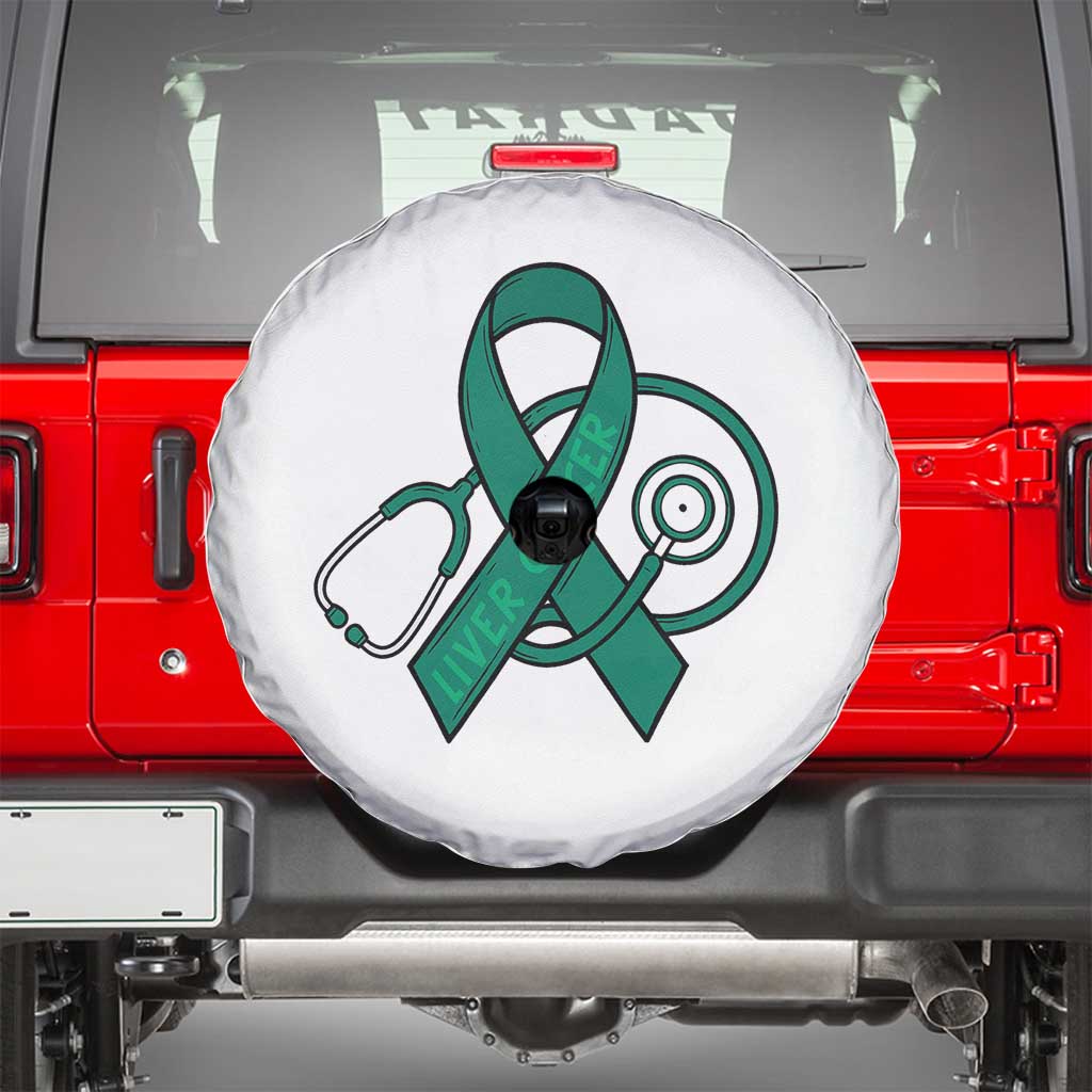 Liver Cancer Strong Nurse Warrior Spare Tire Cover Stethoscope Healthcare Support Gift