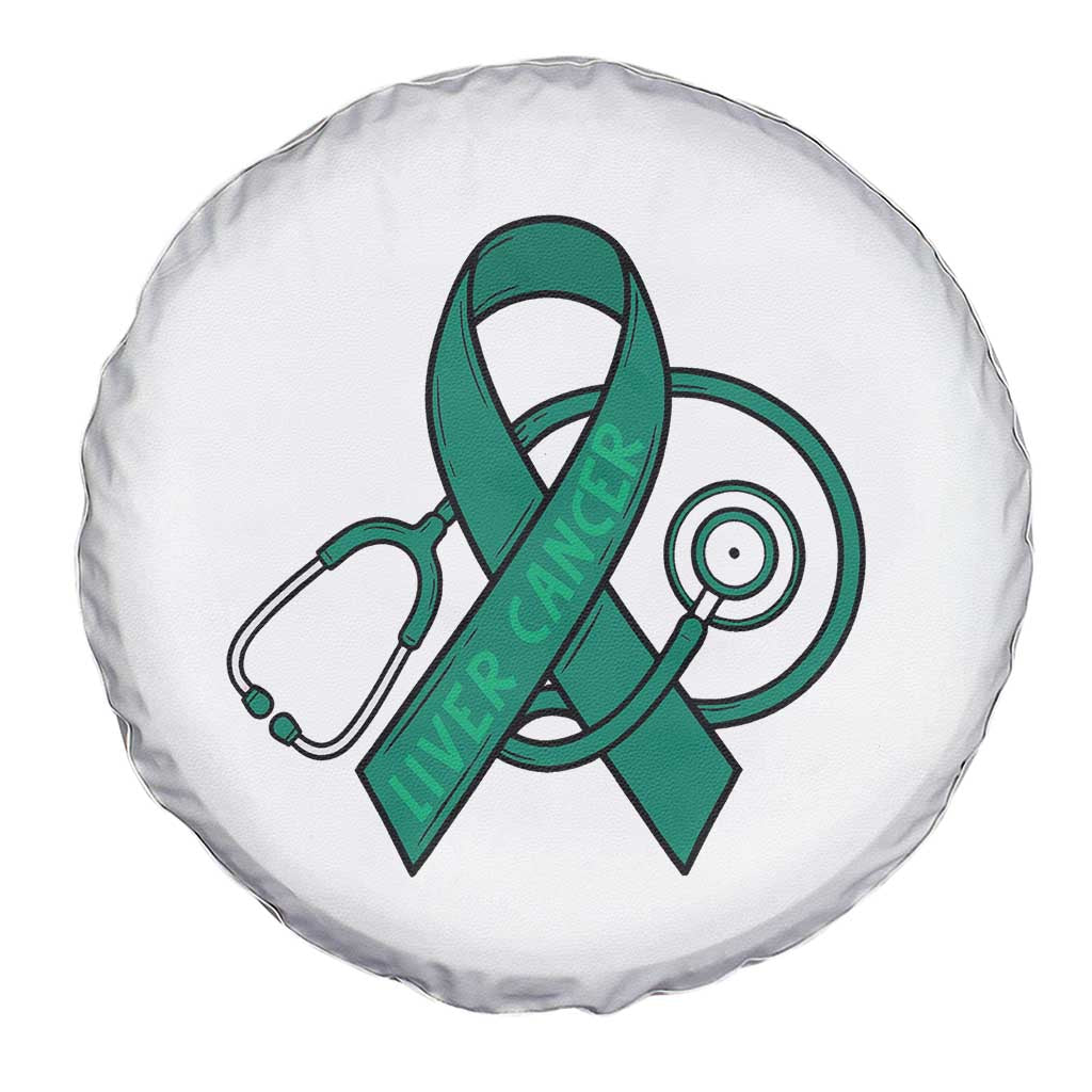 Liver Cancer Strong Nurse Warrior Spare Tire Cover Stethoscope Healthcare Support Gift