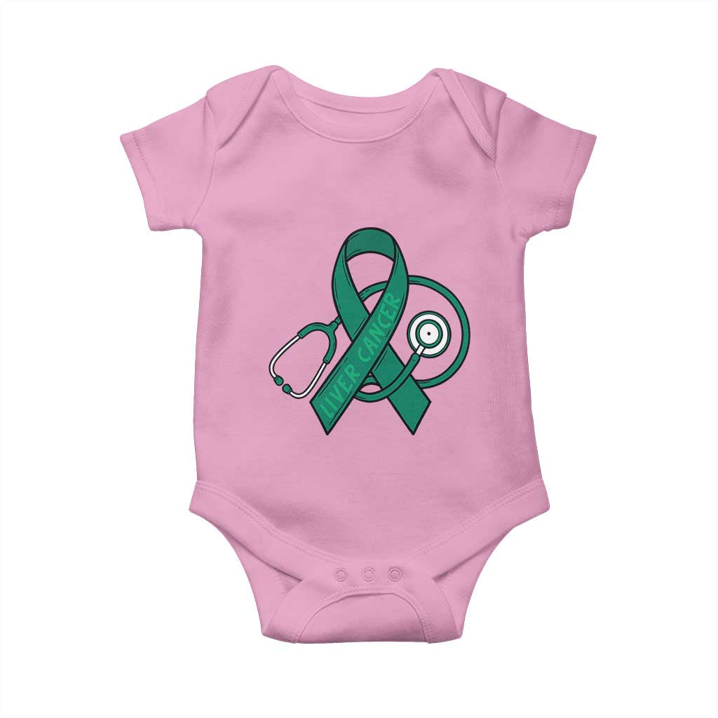 Liver Cancer Strong Nurse Warrior Baby Onesie Stethoscope Healthcare Support Gift