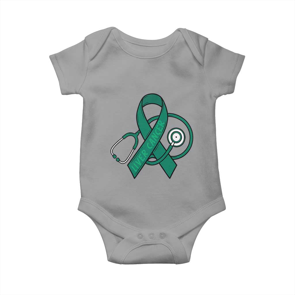 Liver Cancer Strong Nurse Warrior Baby Onesie Stethoscope Healthcare Support Gift