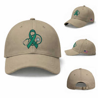Liver Cancer Strong Nurse Warrior Baseball Cap Stethoscope Healthcare Support Gift
