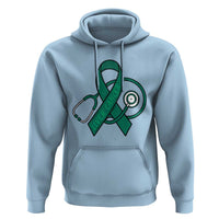 Liver Cancer Strong Nurse Warrior Hoodie Stethoscope Healthcare Support Gift