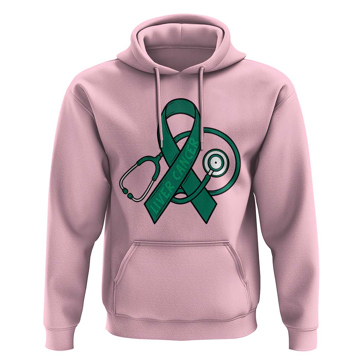 Liver Cancer Strong Nurse Warrior Hoodie Stethoscope Healthcare Support Gift