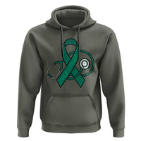 Liver Cancer Strong Nurse Warrior Hoodie Stethoscope Healthcare Support Gift