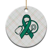 Liver Cancer Strong Nurse Warrior Ceramic Ornament Stethoscope Healthcare Support Gift