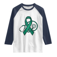 Liver Cancer Strong Nurse Warrior Raglan Shirt Stethoscope Healthcare Support Gift