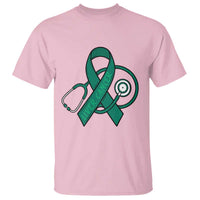 Liver Cancer Strong Nurse Warrior T Shirt Stethoscope Healthcare Support Gift