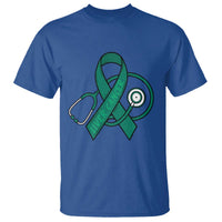 Liver Cancer Strong Nurse Warrior T Shirt Stethoscope Healthcare Support Gift