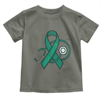 Liver Cancer Strong Nurse Warrior Toddler T Shirt Stethoscope Healthcare Support Gift