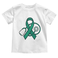 Liver Cancer Strong Nurse Warrior Toddler T Shirt Stethoscope Healthcare Support Gift