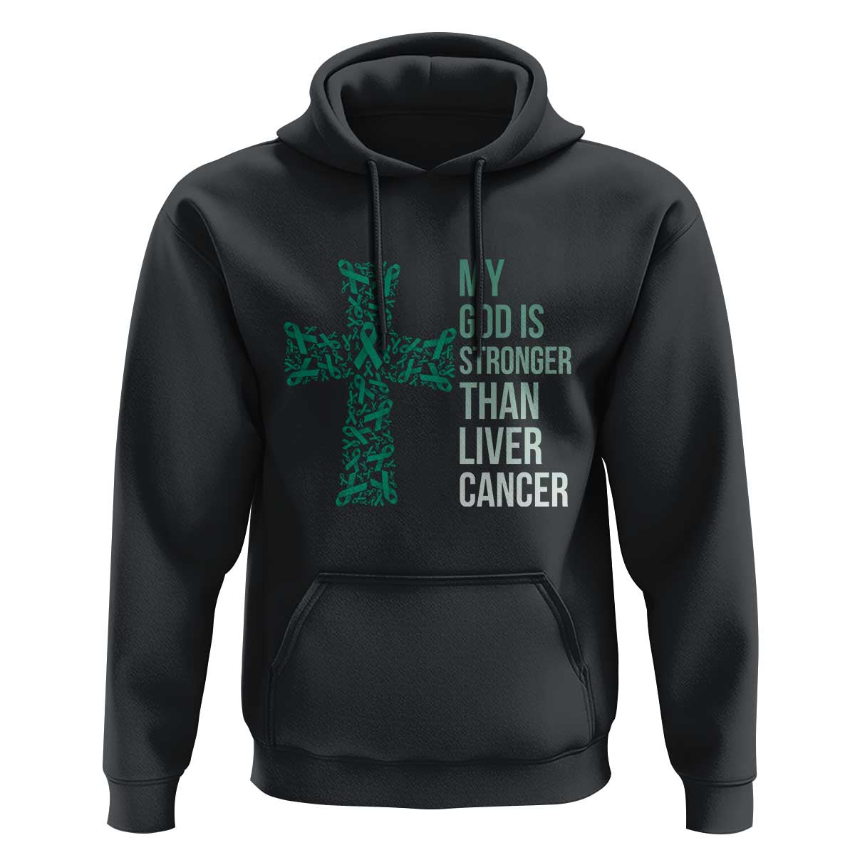 My God Is Stronger Than Liver Cancer Hoodie Faith Hope Support Gift