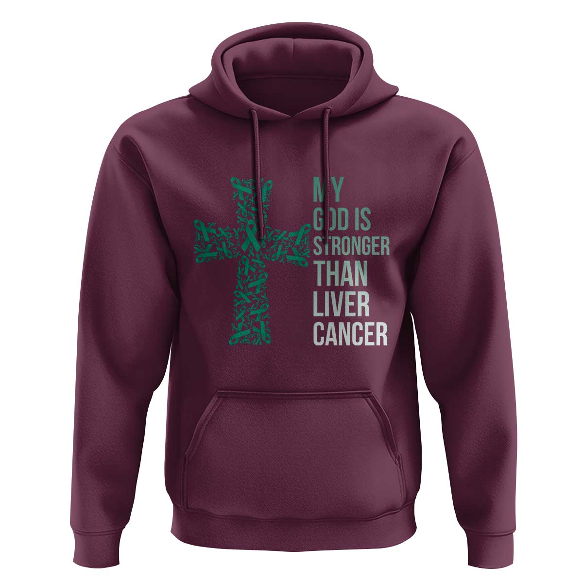 My God Is Stronger Than Liver Cancer Hoodie Faith Hope Support Gift