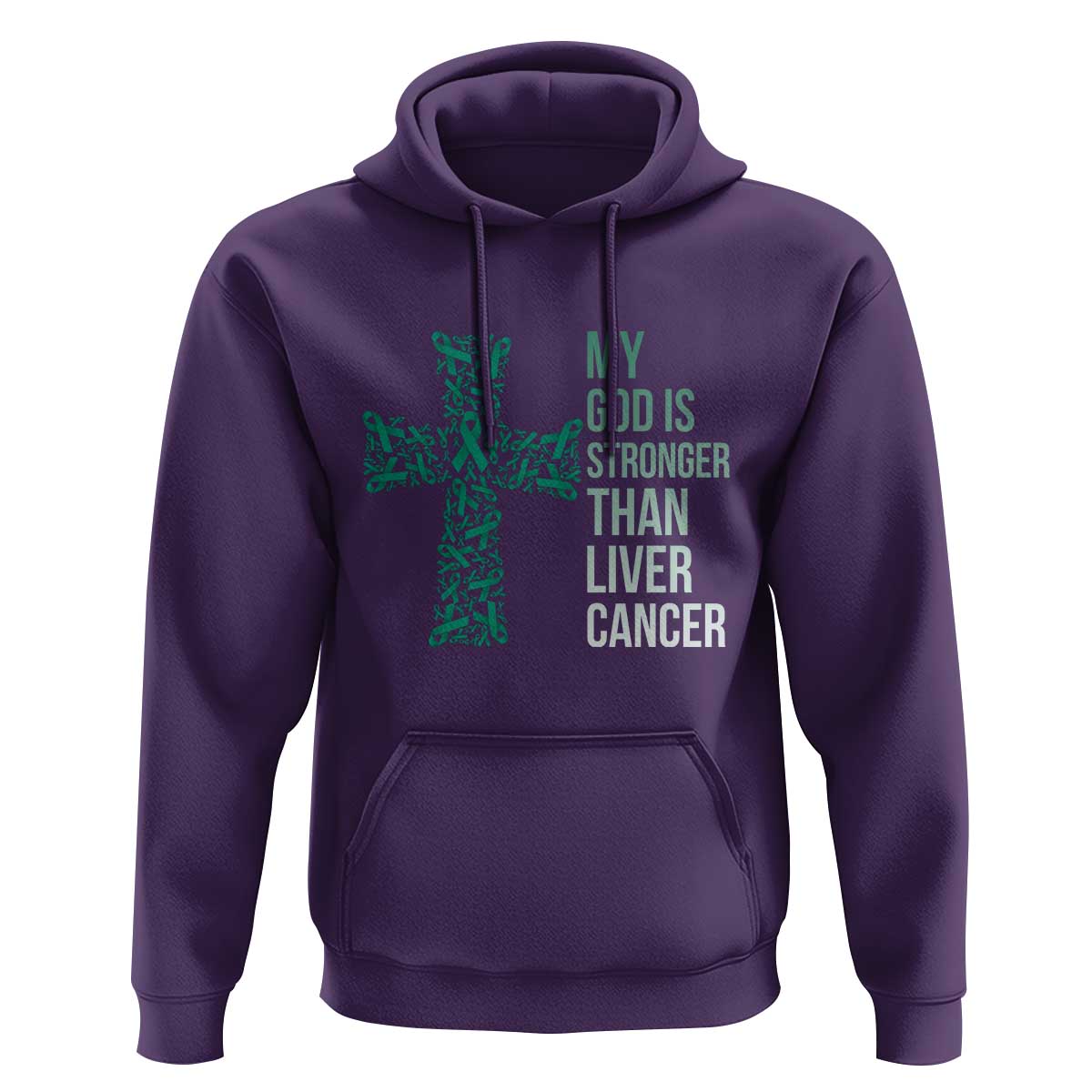 My God Is Stronger Than Liver Cancer Hoodie Faith Hope Support Gift