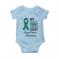 Liver Cancer Support Warrior Gift Baby Onesie My Dad Fight My Fight