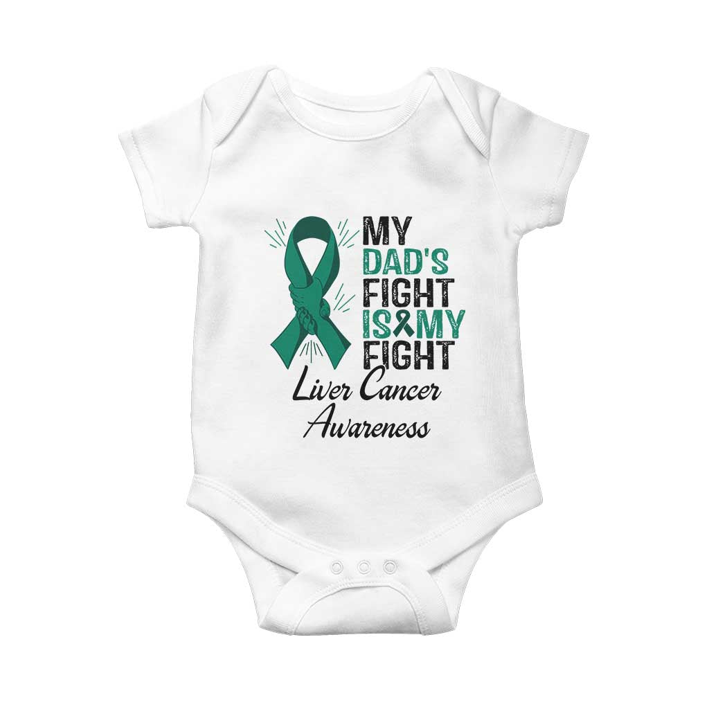 Liver Cancer Support Warrior Gift Baby Onesie My Dad Fight My Fight