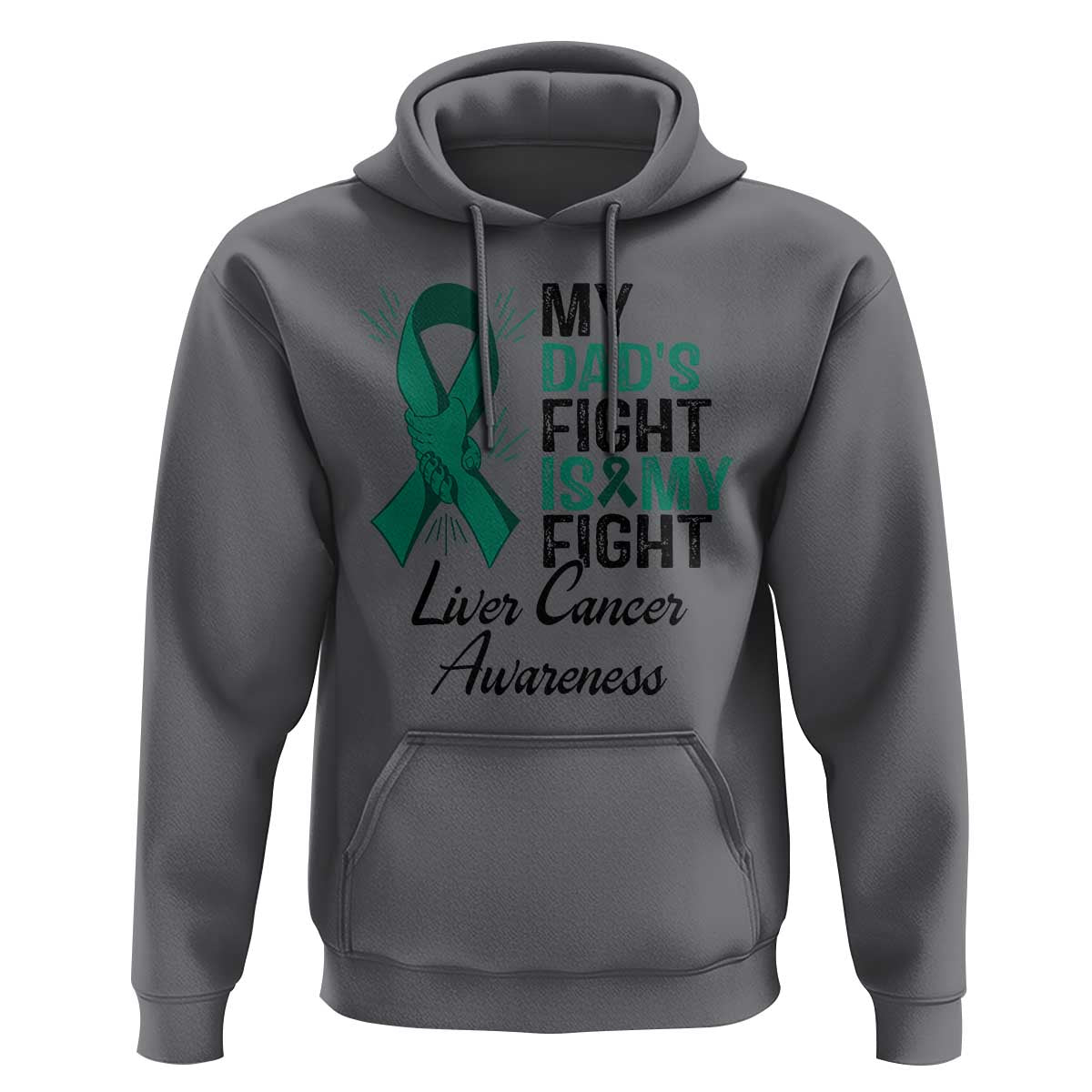 Liver Cancer Support Warrior Gift Hoodie My Dad Fight My Fight