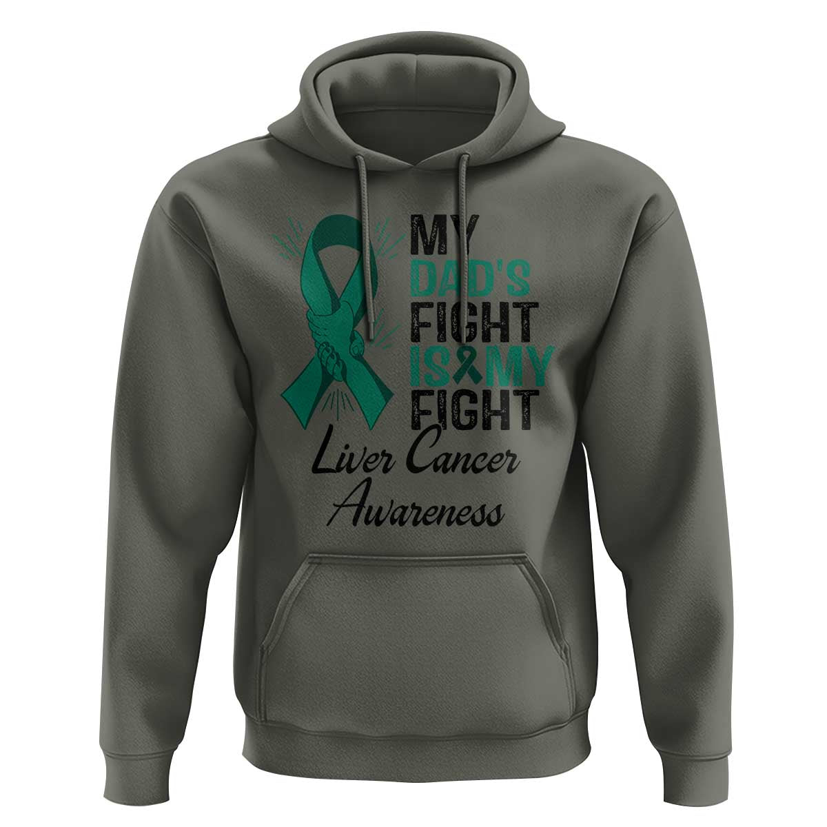 Liver Cancer Support Warrior Gift Hoodie My Dad Fight My Fight