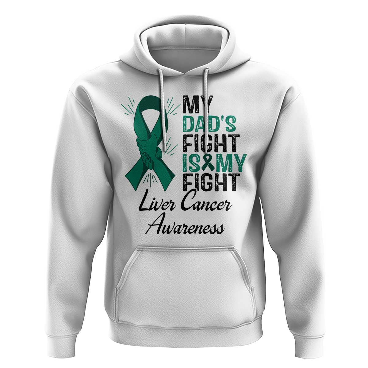 Liver Cancer Support Warrior Gift Hoodie My Dad Fight My Fight