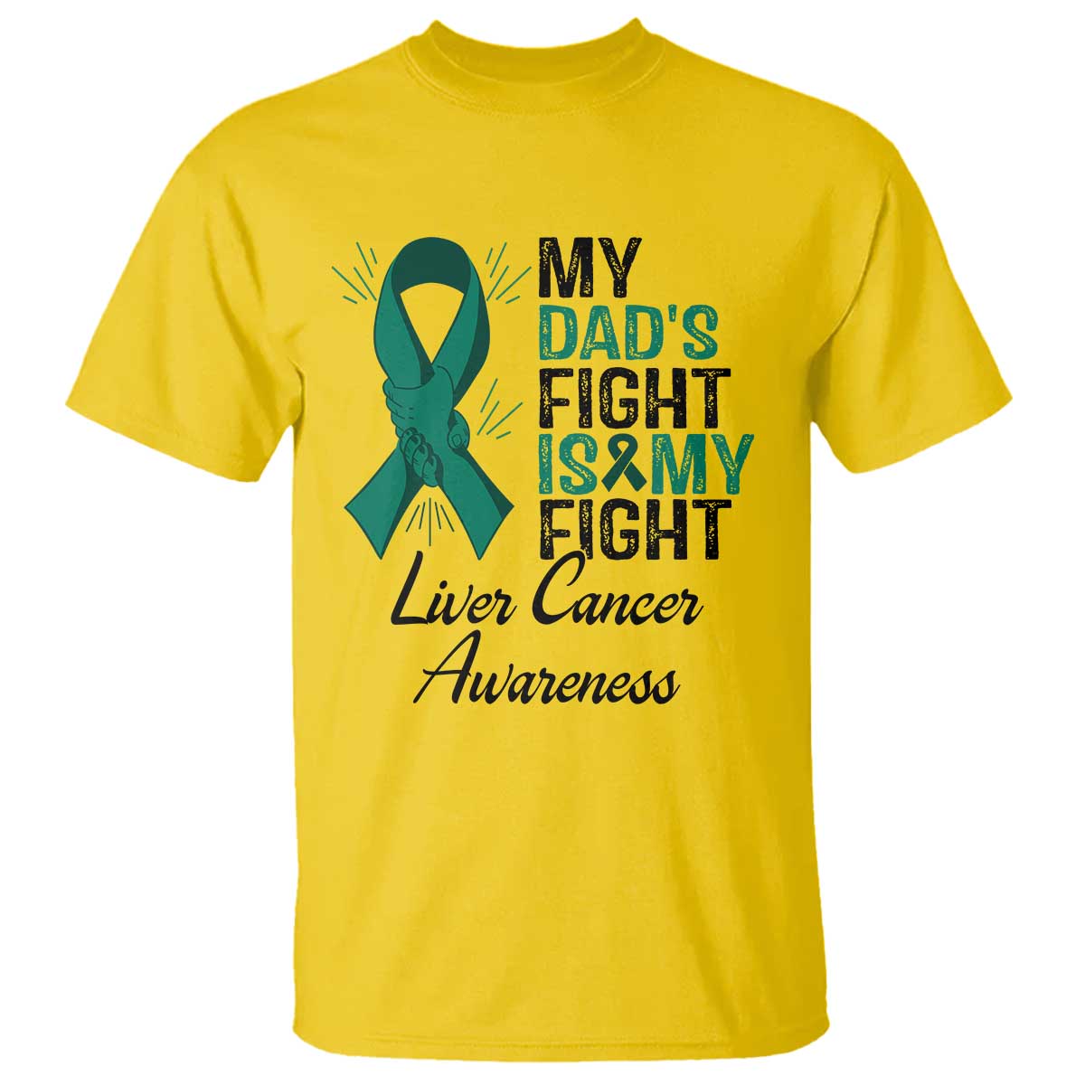 Liver Cancer Support Warrior Gift T Shirt My Dad Fight My Fight