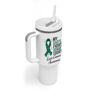 Liver Cancer Support Warrior Gift Tumbler With Handle My Dad Fight My Fight