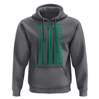 Strike Out Liver Cancer Baseball Hoodie American Flag Support Gift