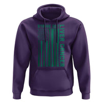 Strike Out Liver Cancer Baseball Hoodie American Flag Support Gift