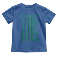 Strike Out Liver Cancer Baseball Toddler T Shirt American Flag Support Gift