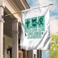 Faith Love And Cure Liver Cancer Awareness Garden Flag Hope Survivor Support