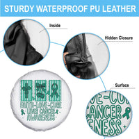 Faith Love And Cure Liver Cancer Awareness Spare Tire Cover Hope Survivor Support