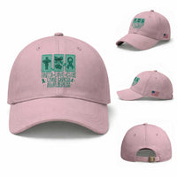 Faith Love And Cure Liver Cancer Awareness Baseball Cap Hope Survivor Support