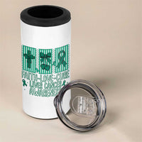 Faith Love And Cure Liver Cancer Awareness 4 in 1 Can Cooler Tumbler Hope Survivor Support